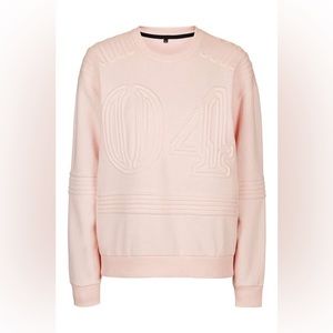 Ivy Park by Beyoncé Pale Peachy Pink Corded '04' Sweatshirt | XXS